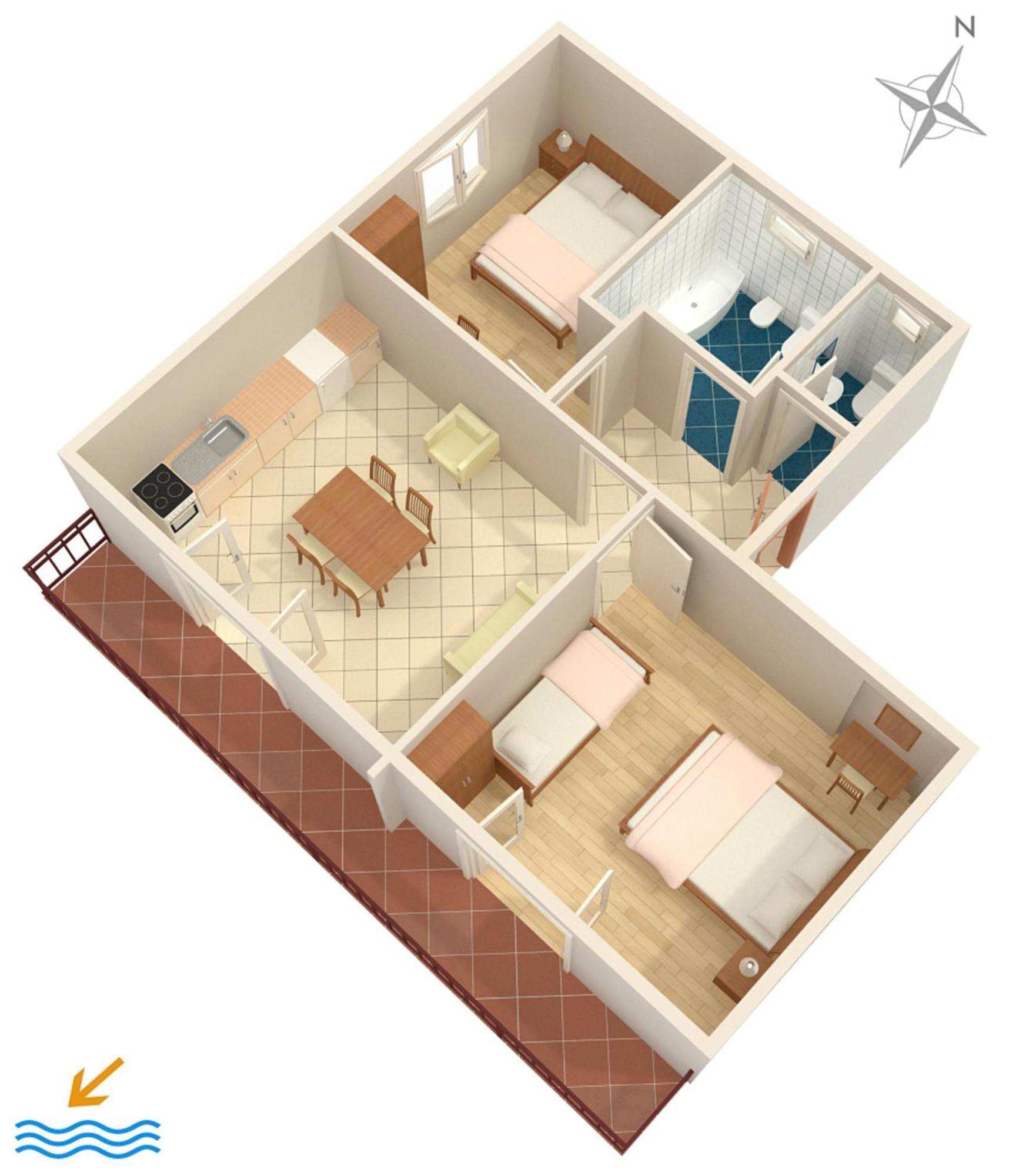 Apartments With A Parking Space Vodice - 7604 Luaran gambar
